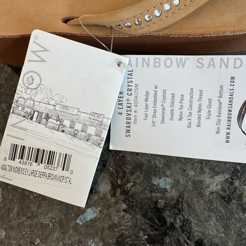 Rainbow Women's Tan Sandals - Picture 8 of 8